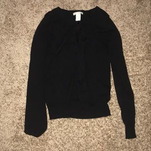 Black cardigan